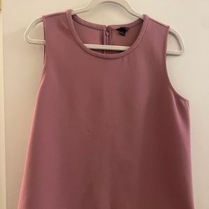 Ann Taylor Purple Tank with Zipper Back, M